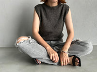 エコシルクニットトップ(amime to amime)