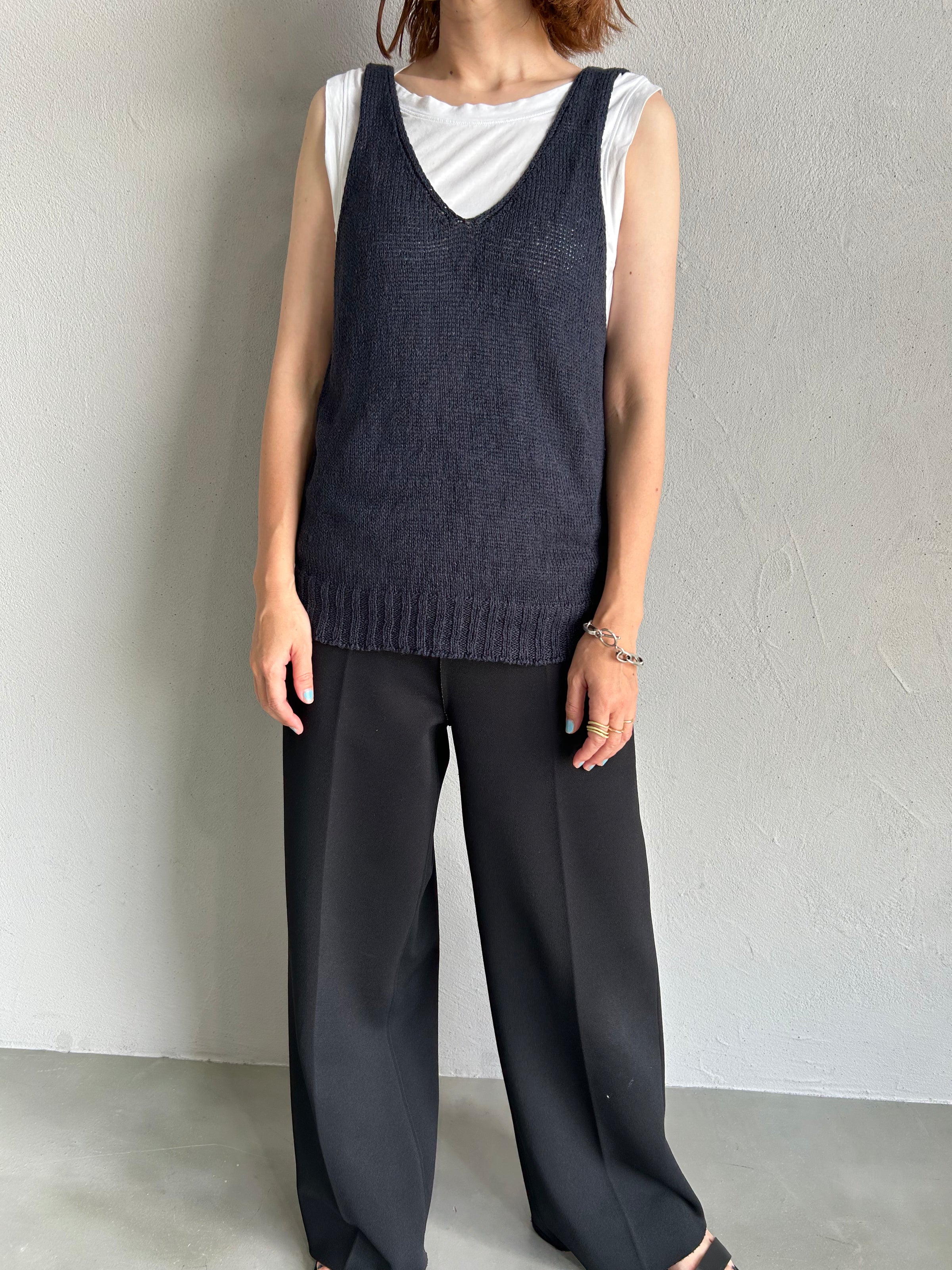 シルクリネンニットタンク(HASEGAWA) – amime to amime シルクリネンニットタンク(HASEGAWA) – amime to amime