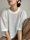 Hemp knit TEE shirt