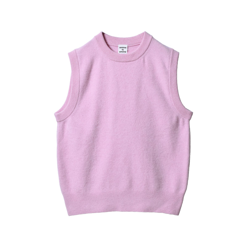 pastel knit vest