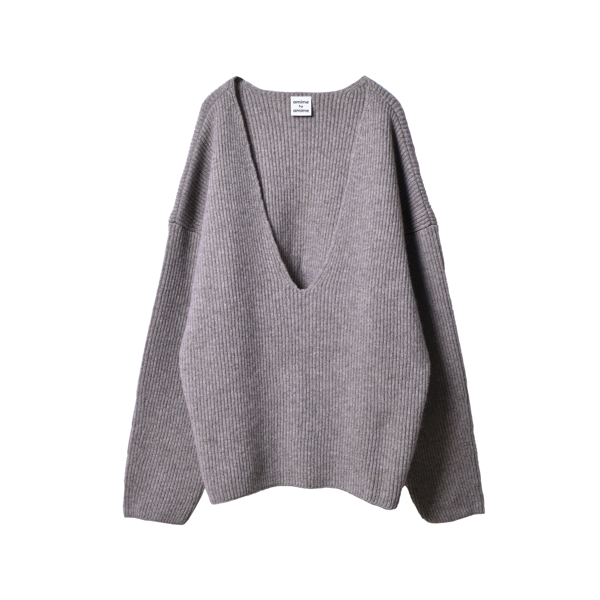 antimiニット Spondish wool V-neck knit – amime to amime