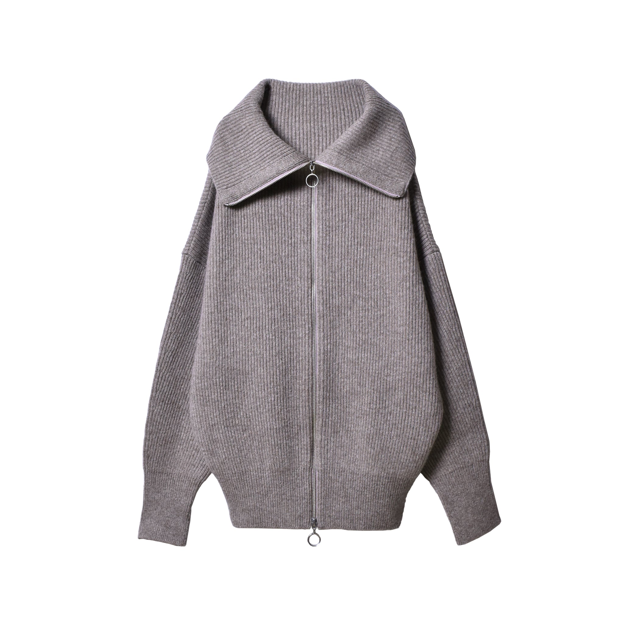 Spondish wool double-zip knit – amime to amime Spondish wool double-zip knit – amime to amime